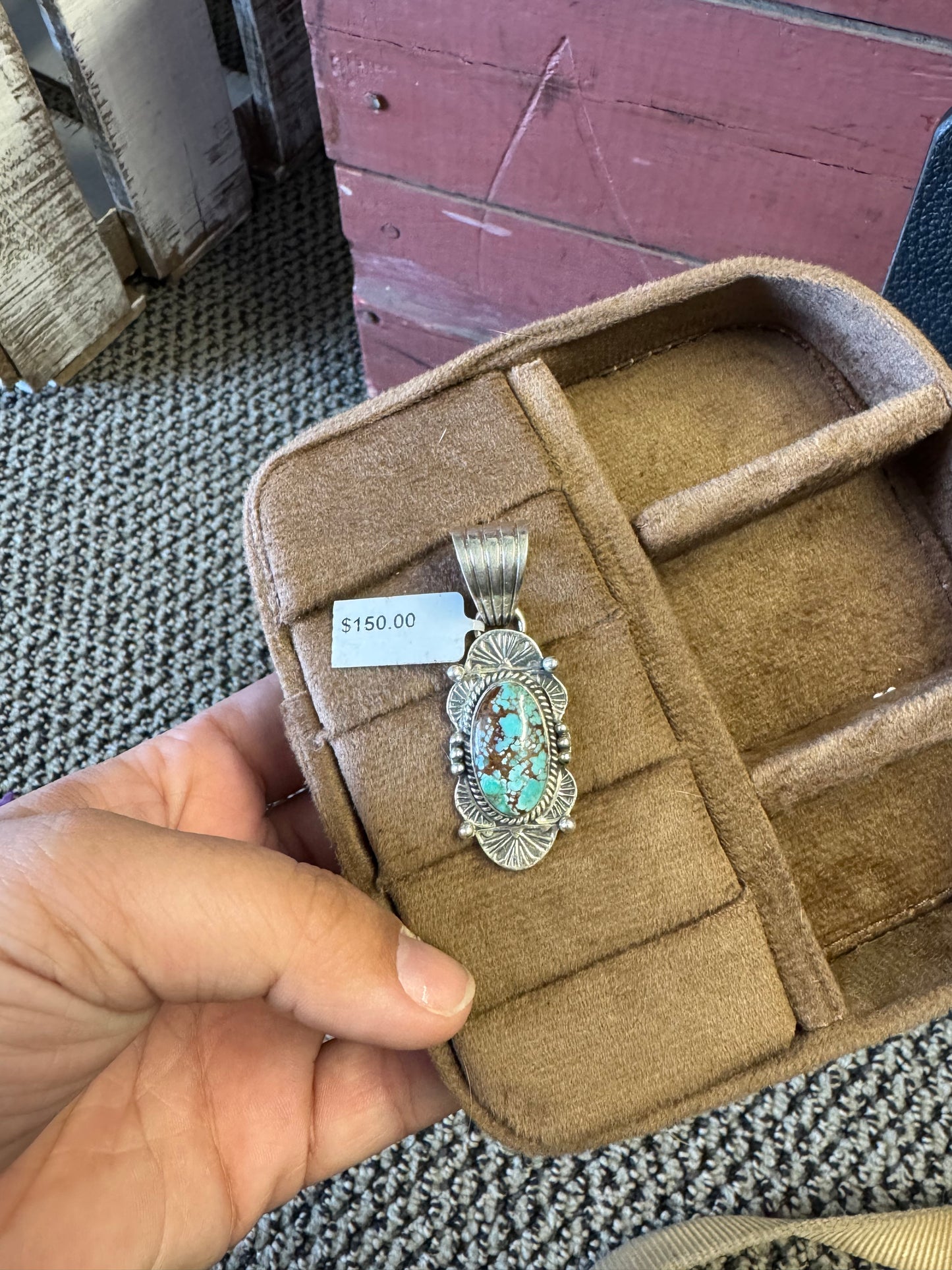 Turquoise Oval Pendant