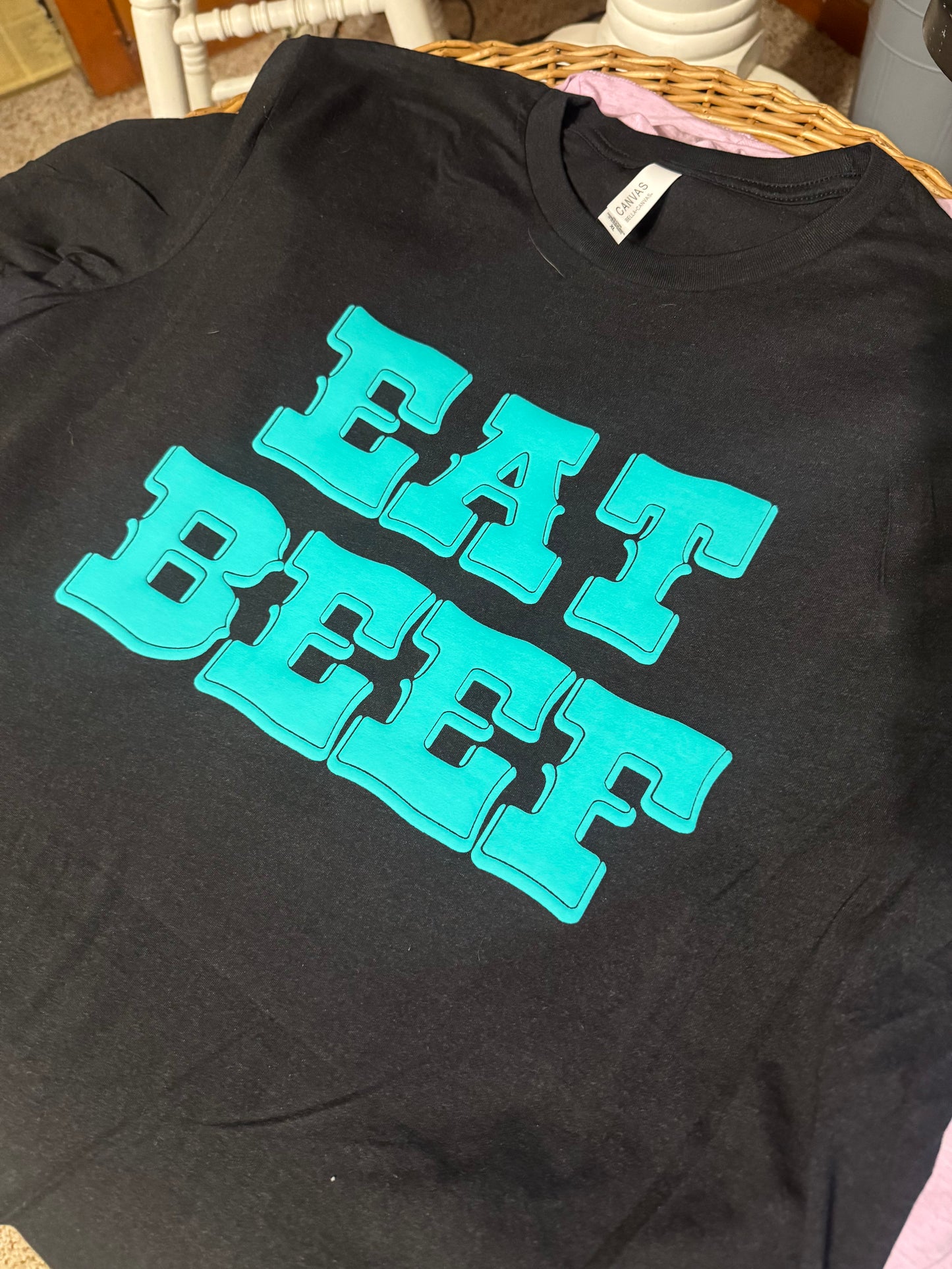 Black Eat Beef Tee
