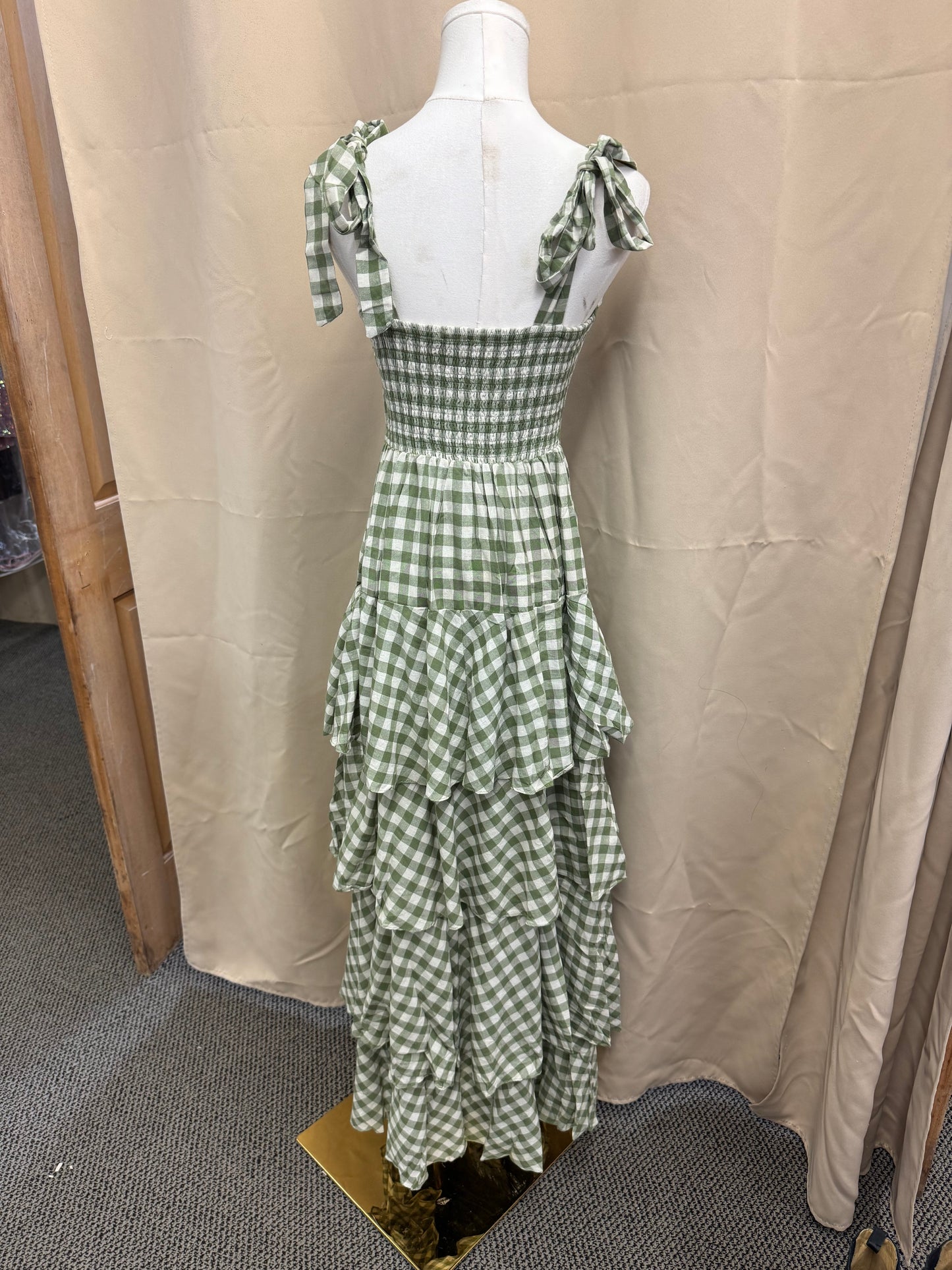 Green Gingham Dress