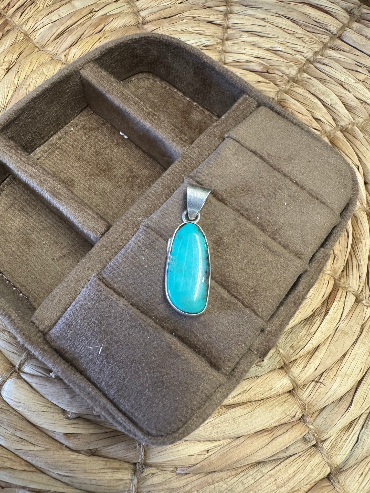Turquoise Abstract Pendant