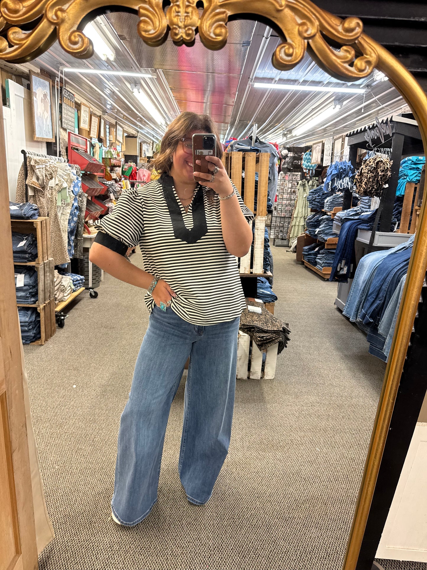 JB High Waist Palazzo Jeans