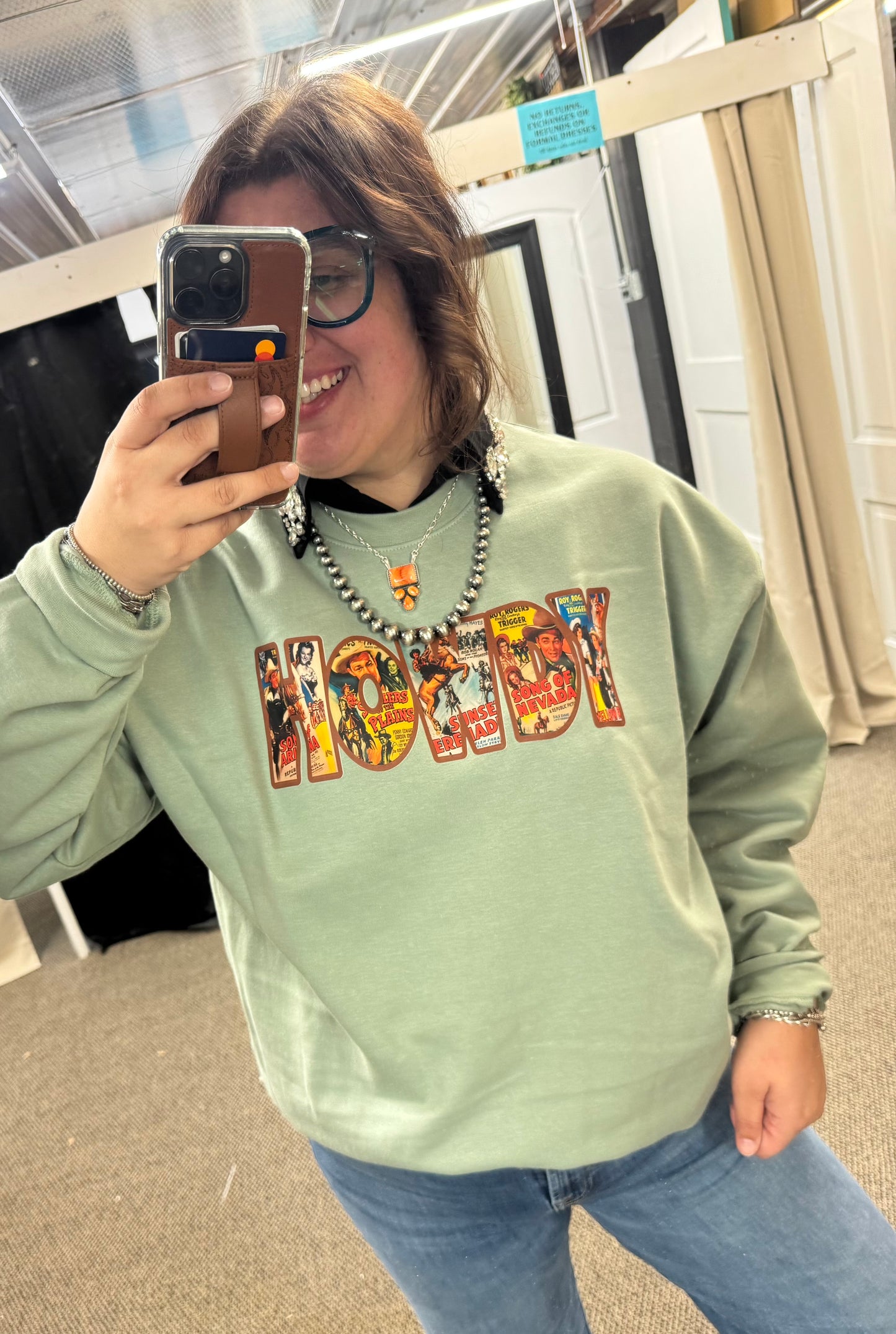 Rodeo Poster Howdy Crewneck