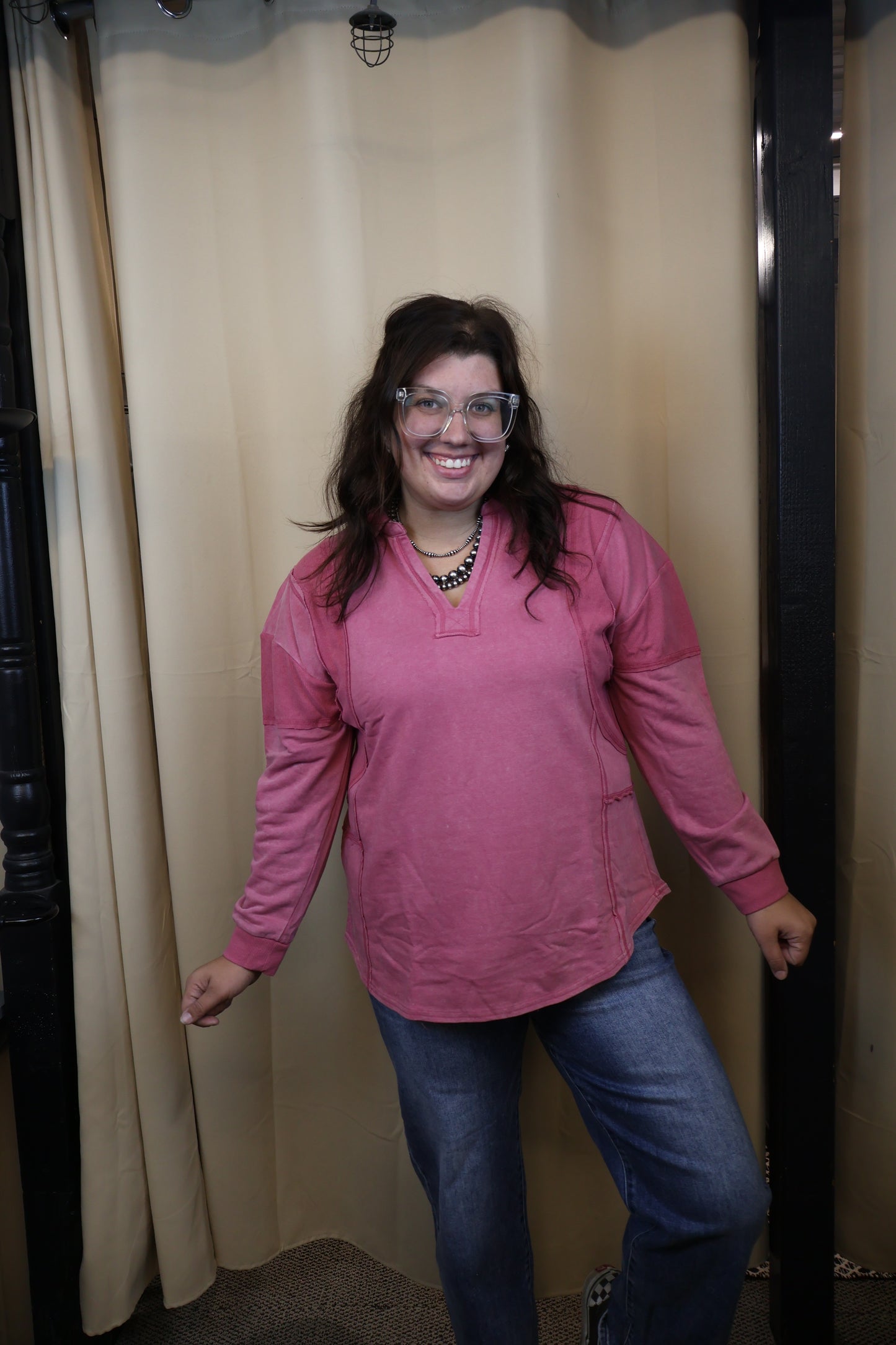 Pink Washed Pullover