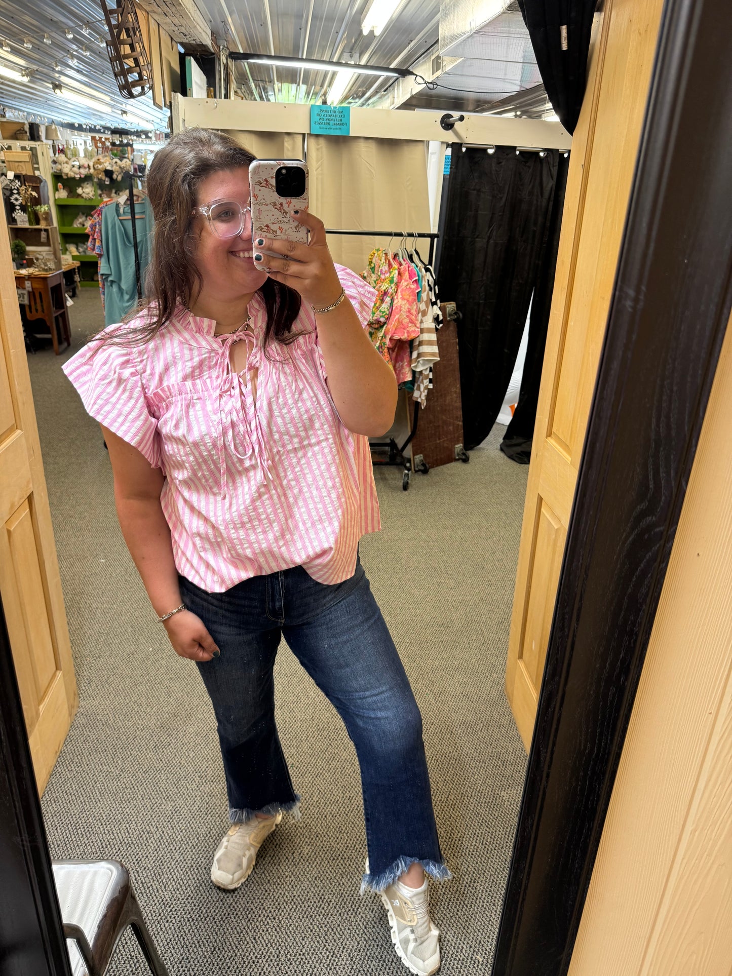 Frayed Hem Cropped Jeans