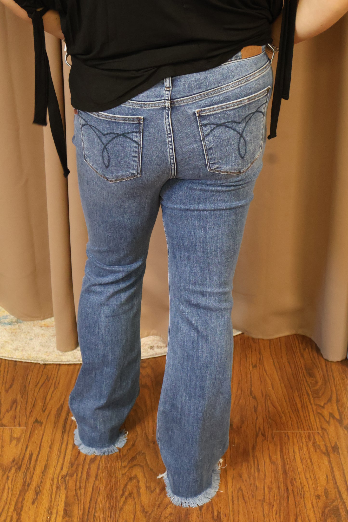 JB Double Button Bootcut Jeans