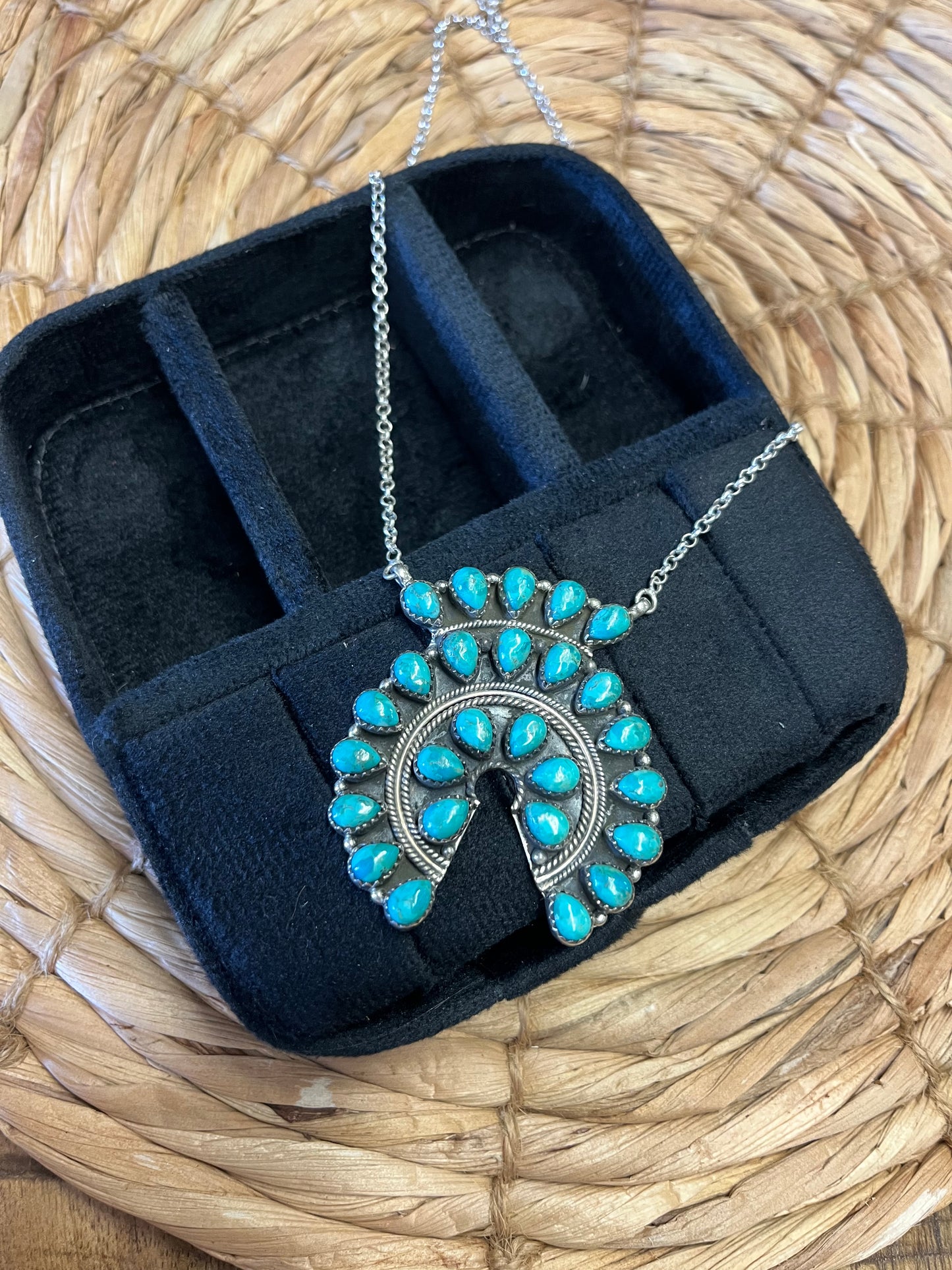 Turquoise Multi Stone Pendant Necklace