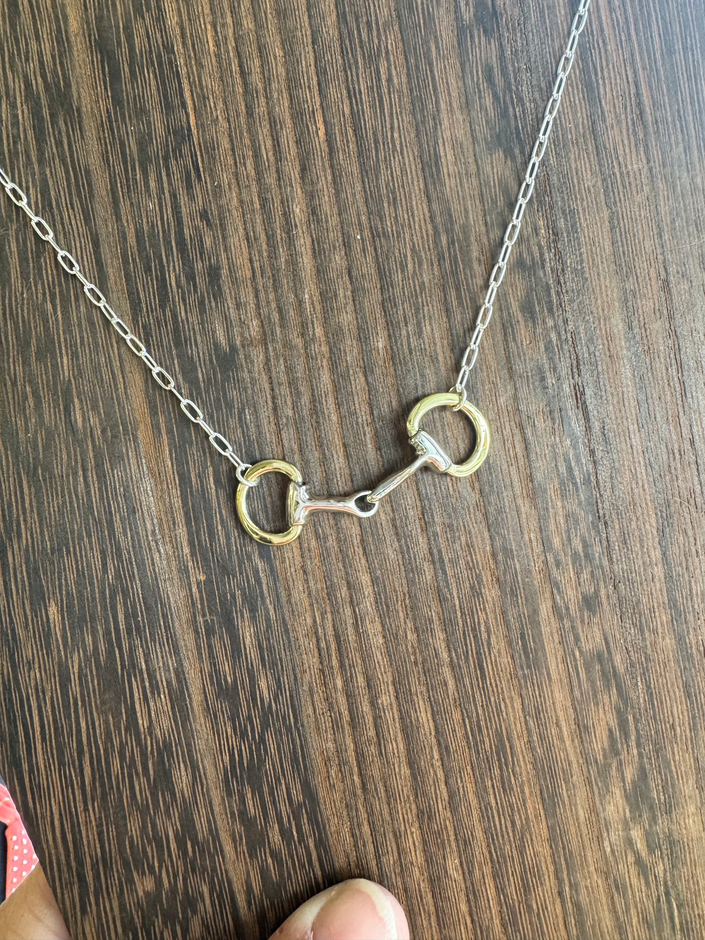 Gold and Silver Bit Necklace