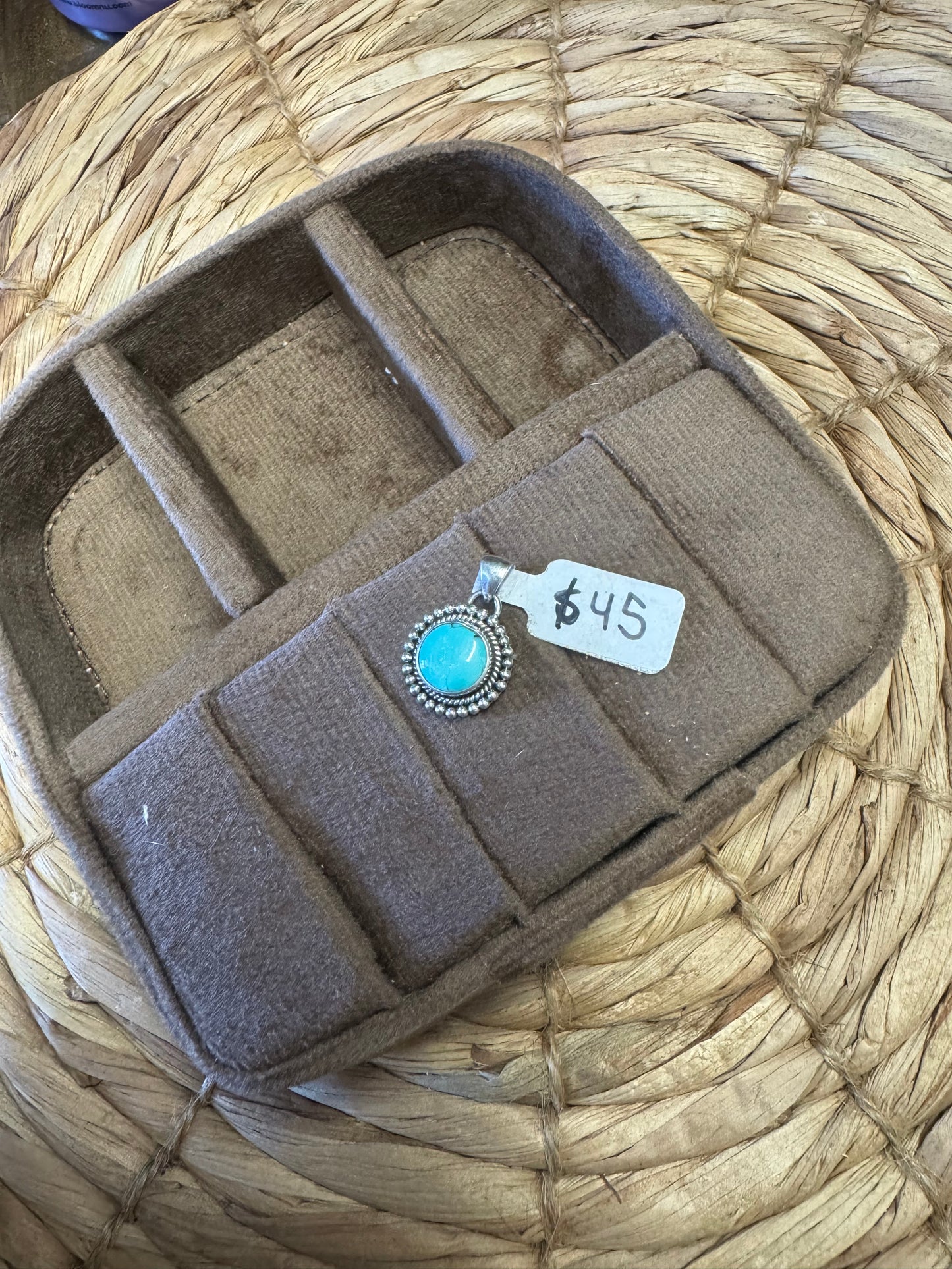 Turquoise Circle Pendant