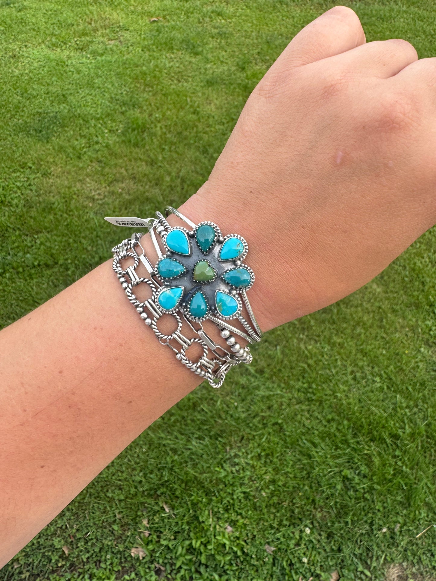 Cluster Cuff Bracelet