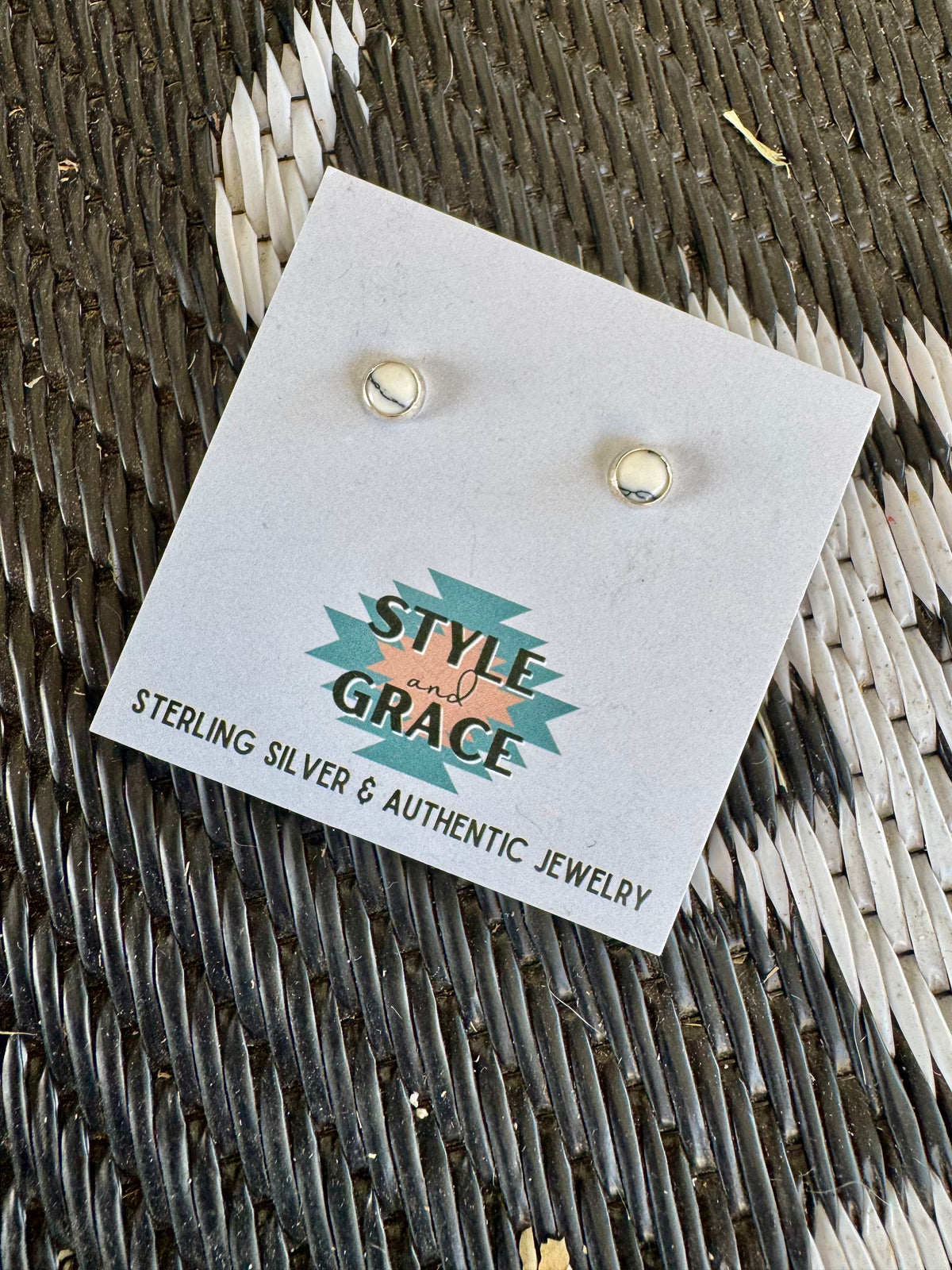 Mini Howlite Studs