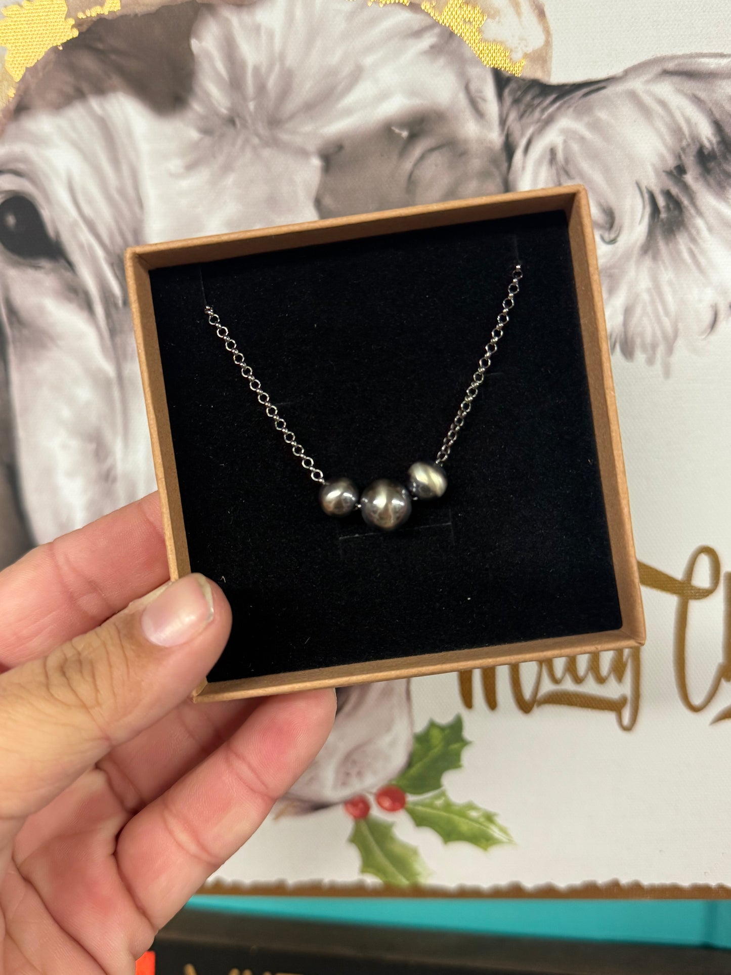 Graduated Triple Pearl Necklace