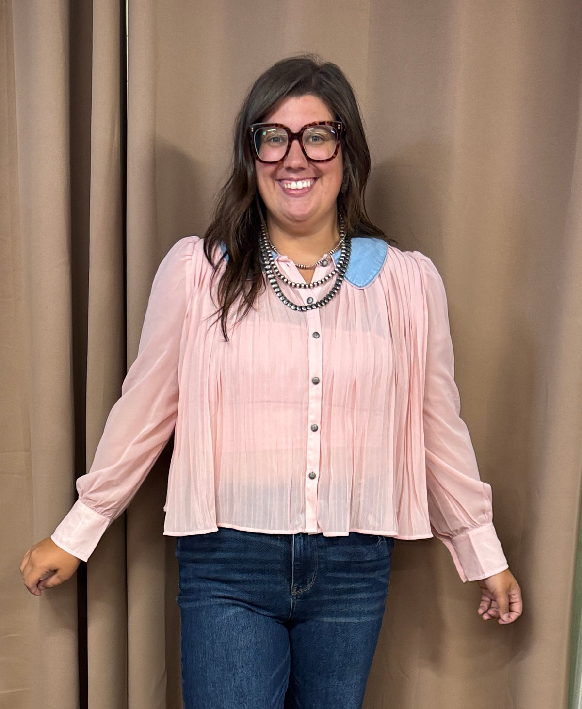 Rose Collared Top