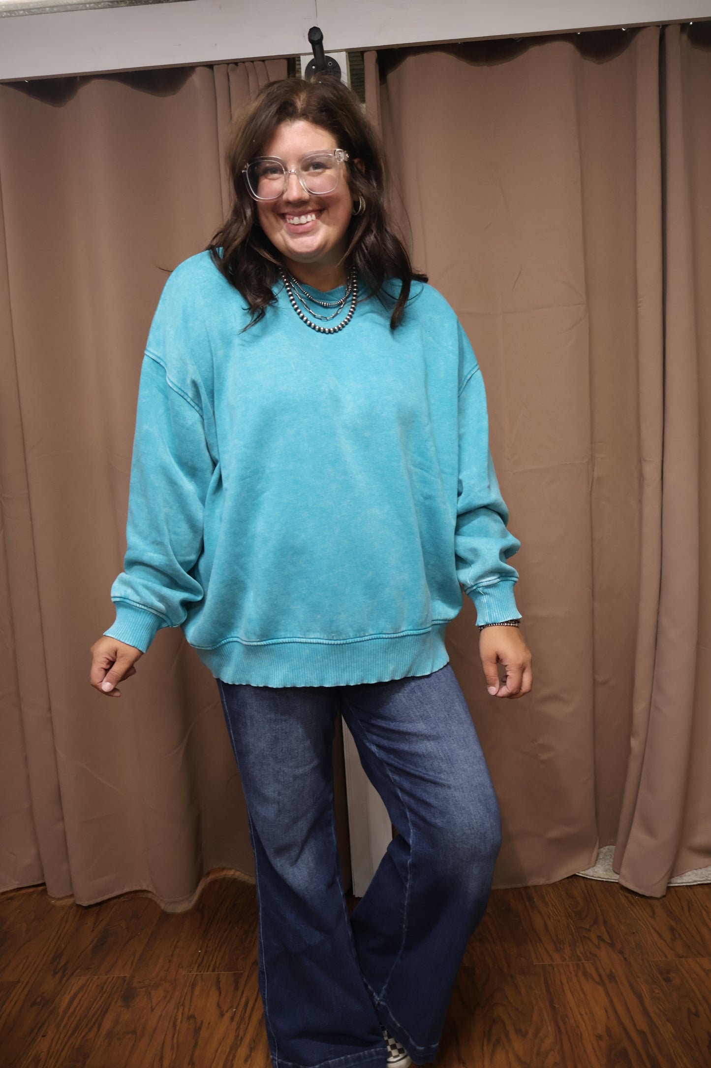 Teal Pullover