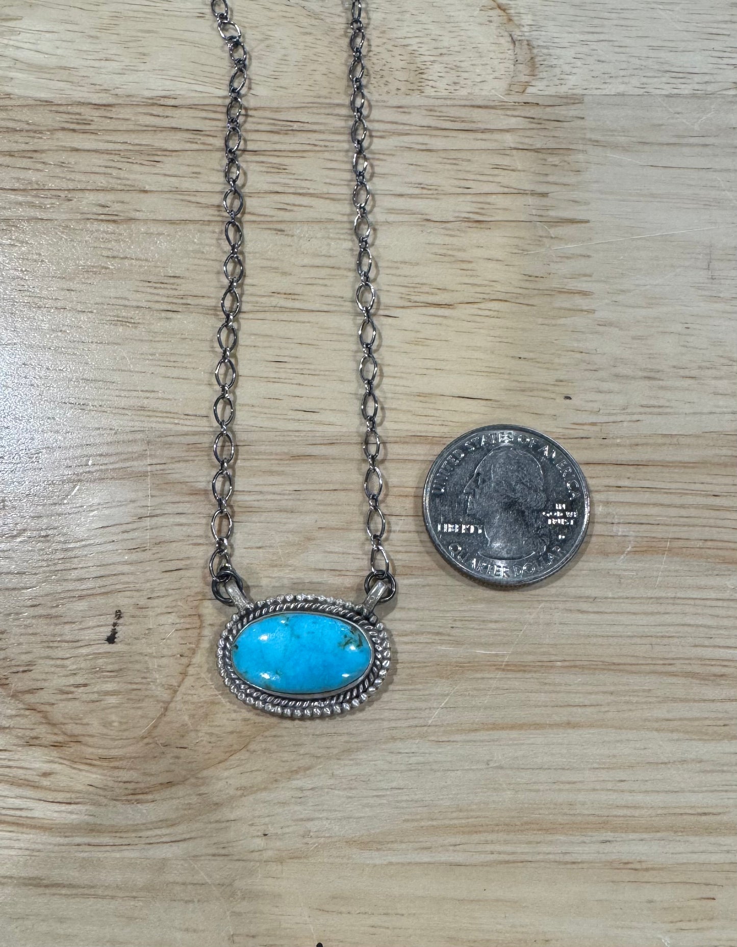 T Turquoise Small Necklace Three