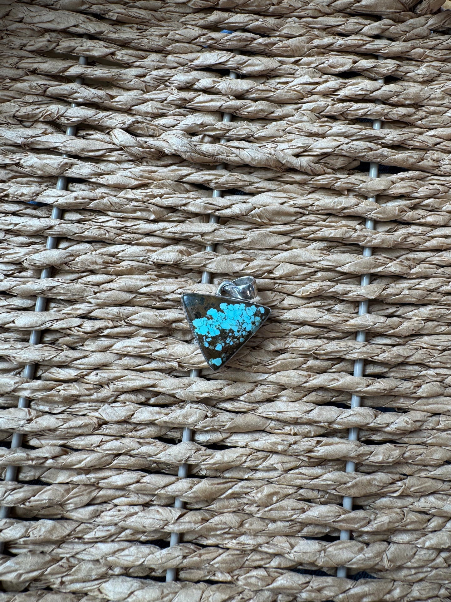 Number 8 Triangle Pendant