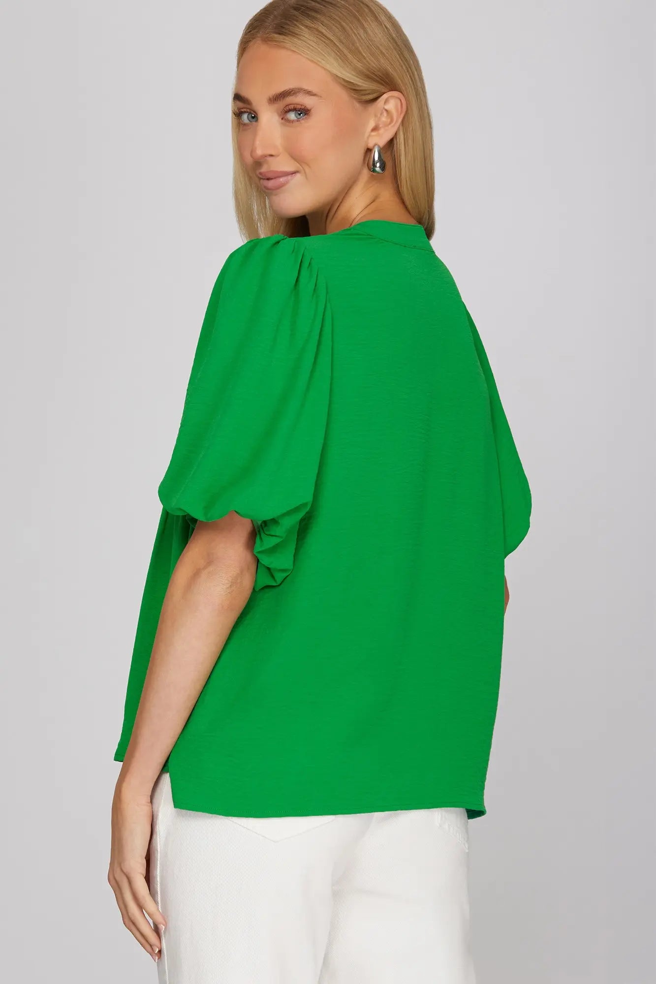 Green Tie Top