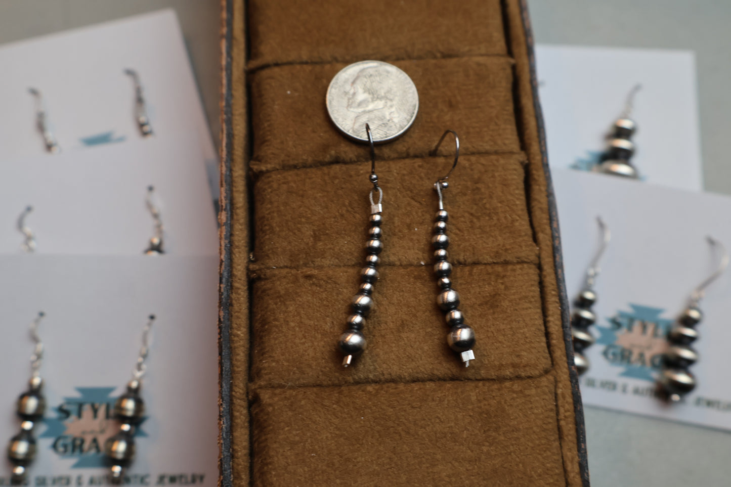 Mixed Pearl Drop Earrings