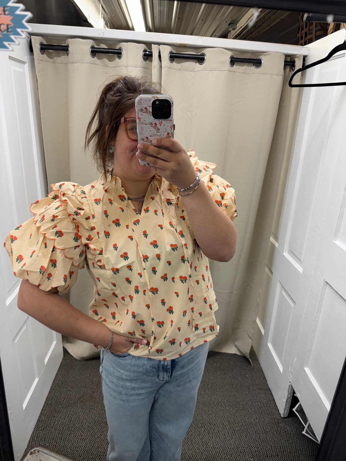 Vintage Puff Sleeve Top