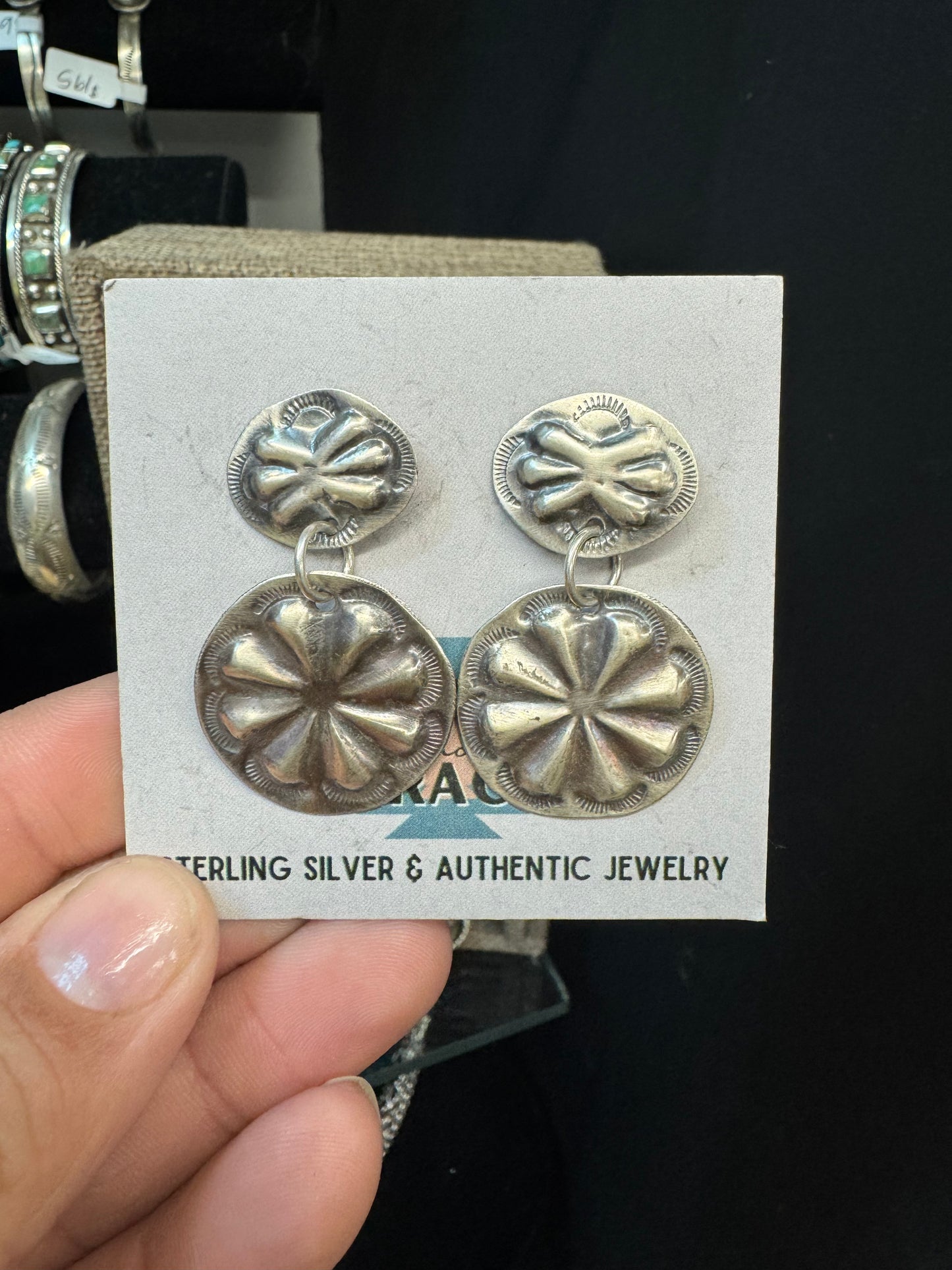 Concho Dangle Earrings