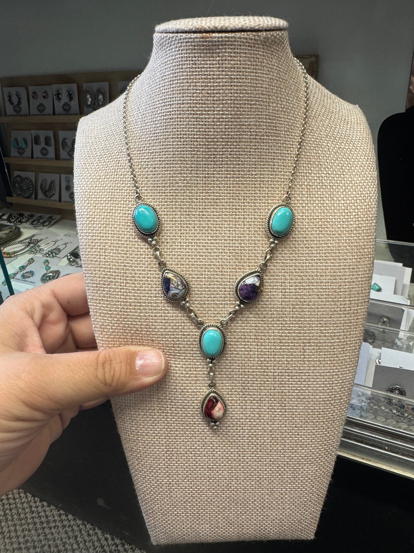 Mixed Lariat Necklace