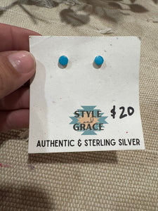 Turquoise Stud Earrings $20