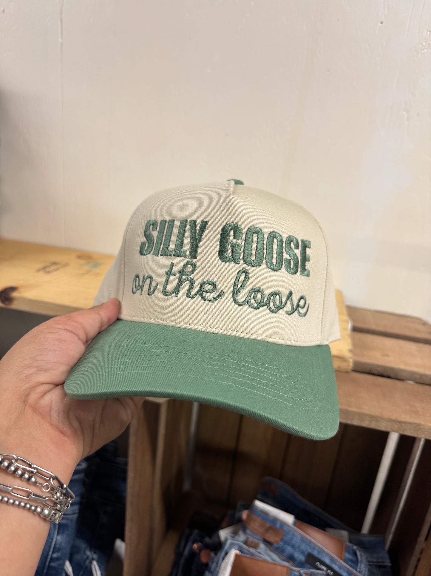 Silly Goose Embroidered Cap