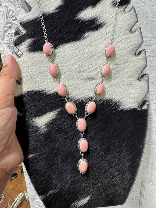 Pink Conch Lariat