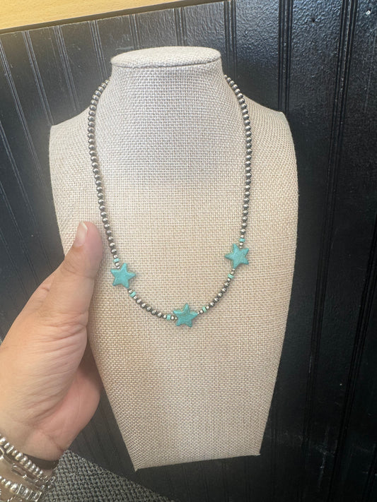 Turquoise Star Necklace