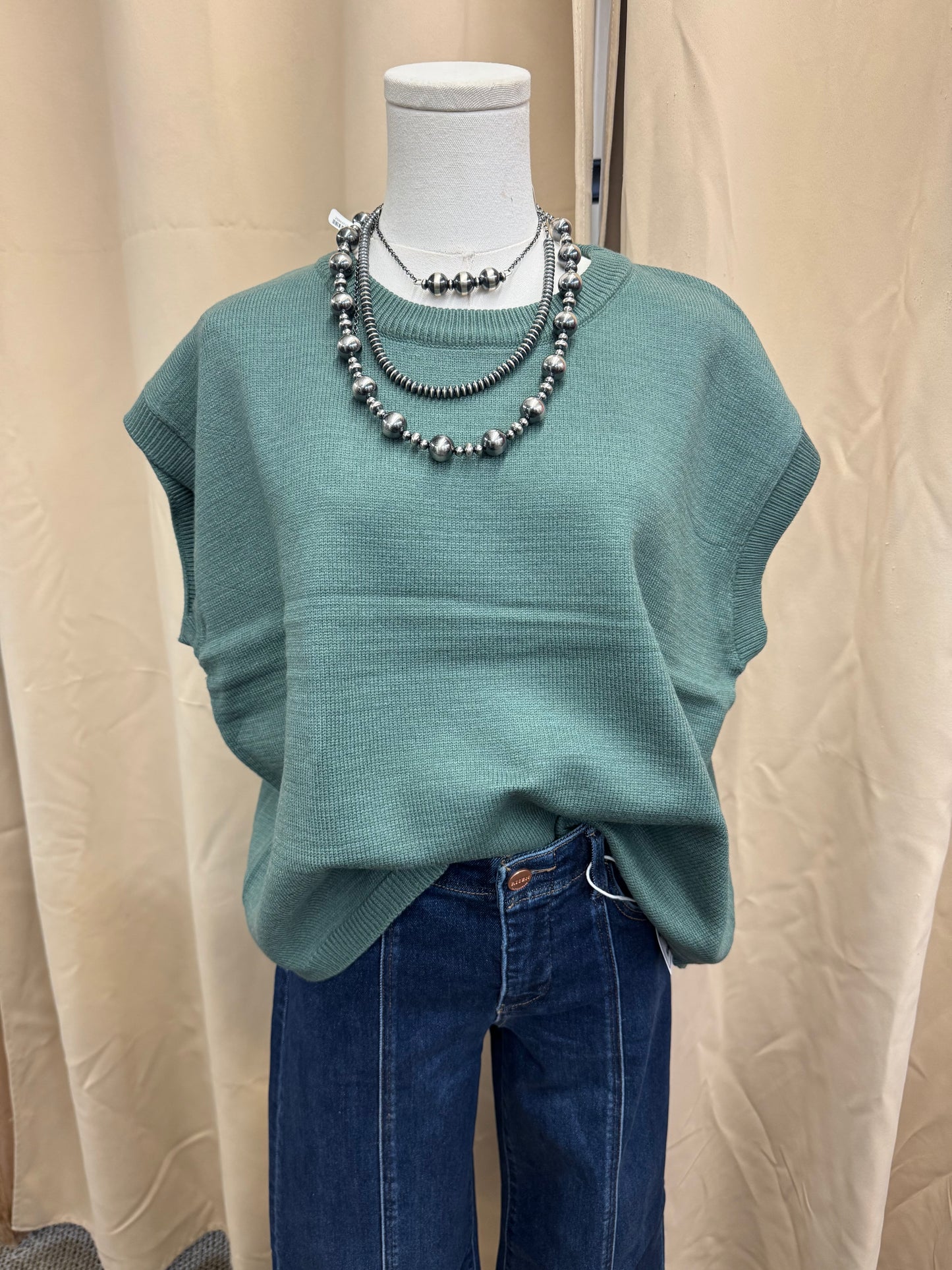 Green Sweater Top