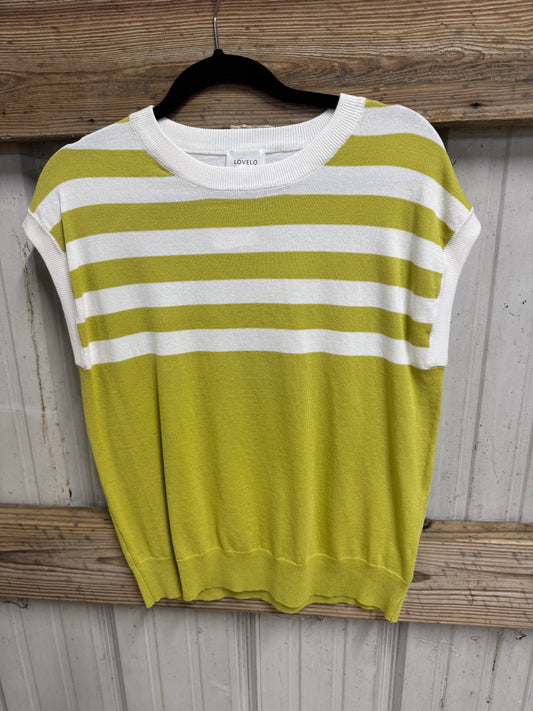 Striped Lime Top