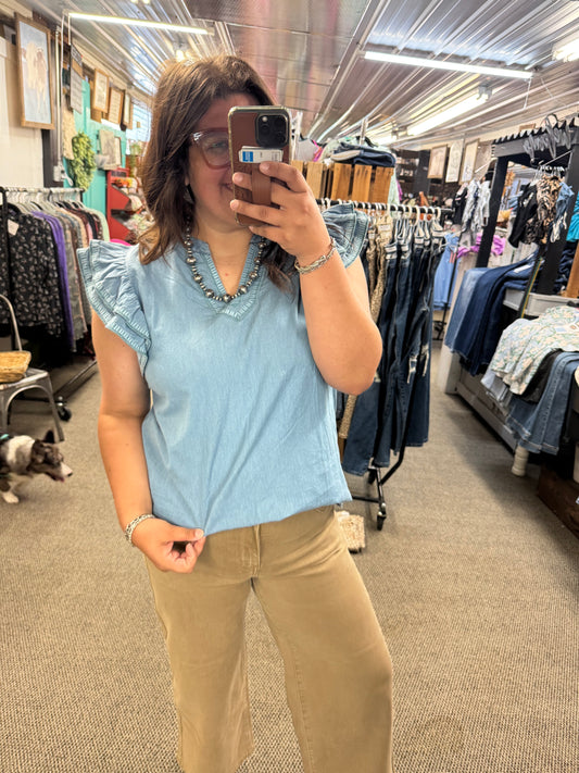 Light Denim Top