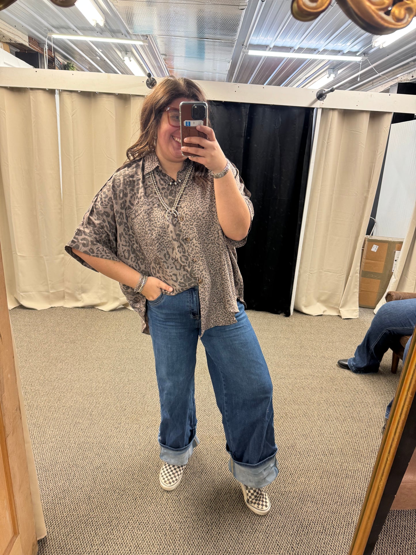 Leopard Mixed Top