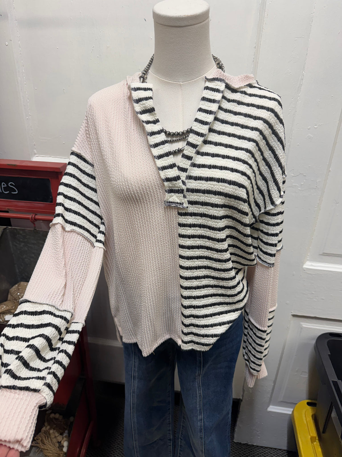 Black Split Top