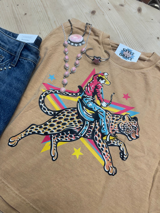 Leopard Cowboy Crop Graphic