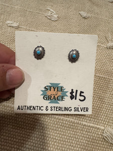 Concho Stud Earrings- $15-20