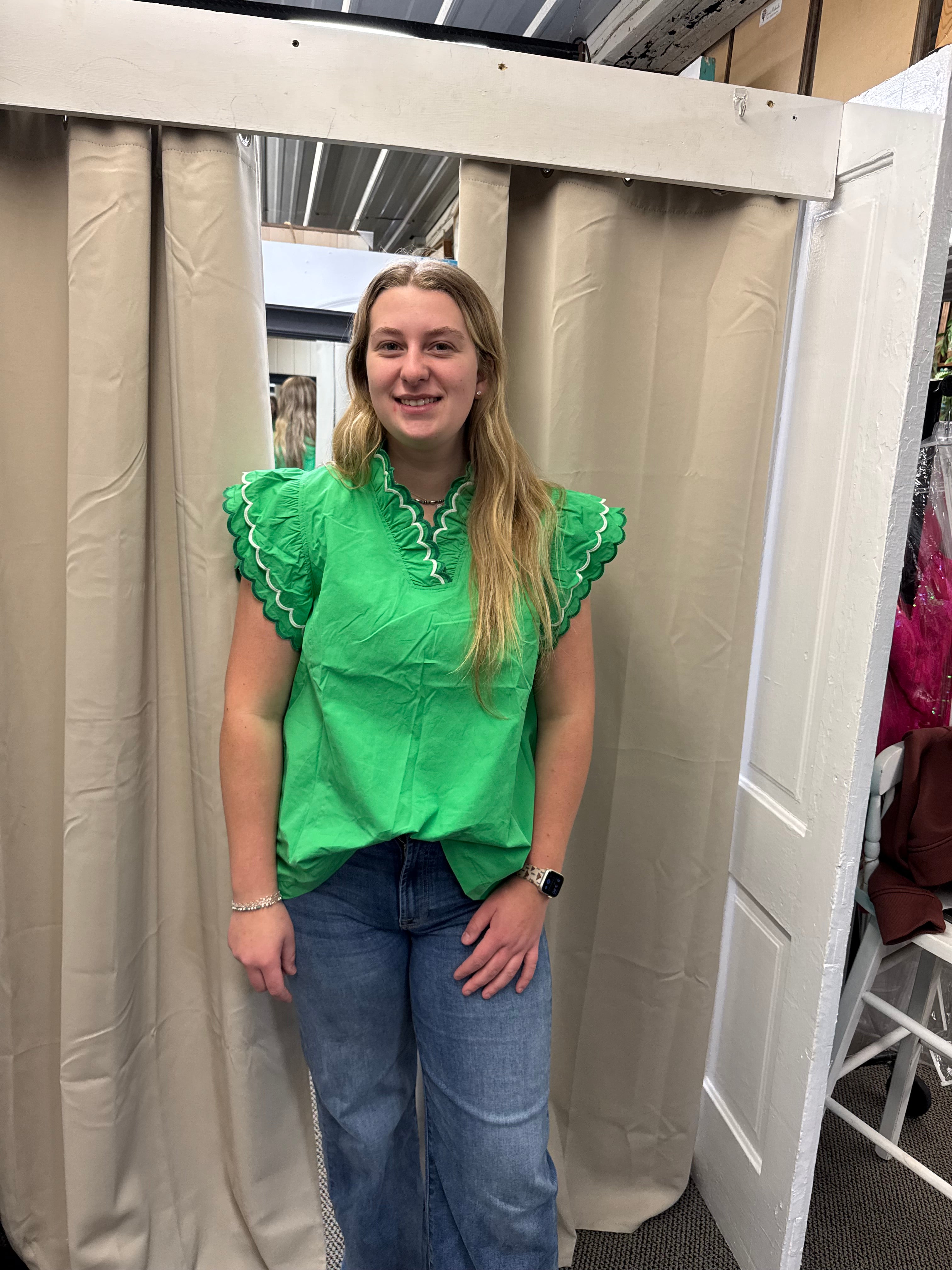 Kelly Scallop Top