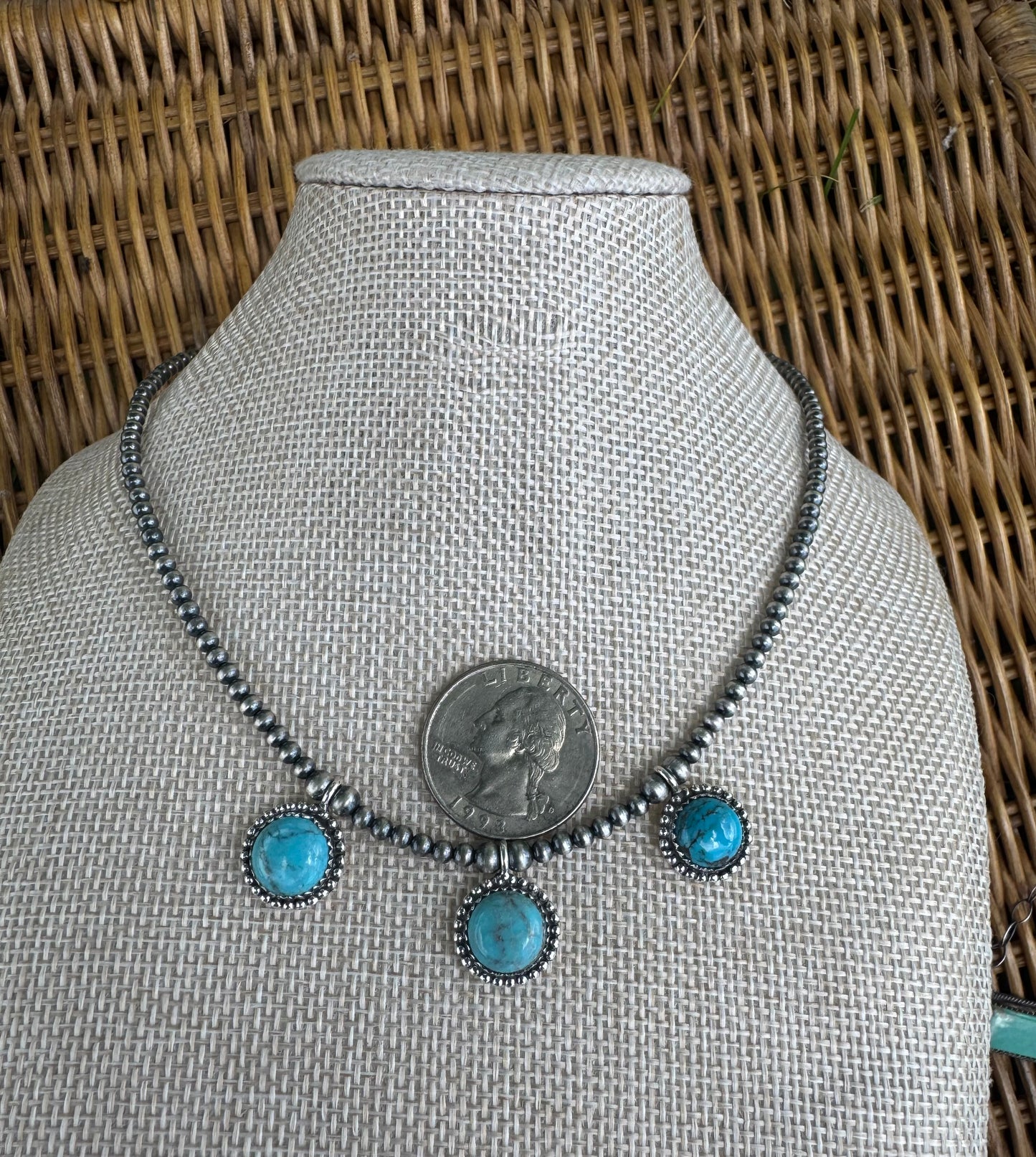 Three Pendant Necklace
