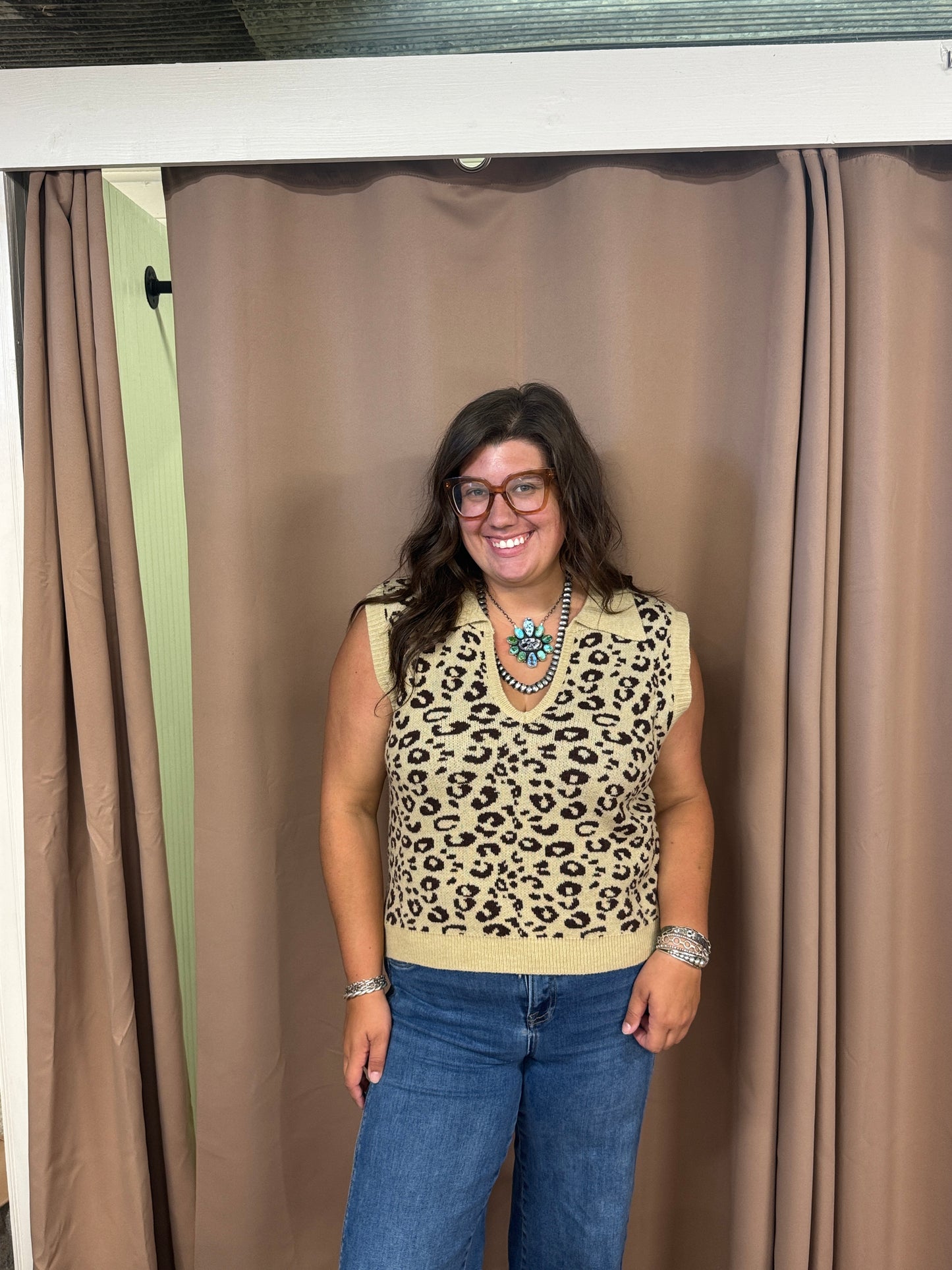 Leopard Sweater Top
