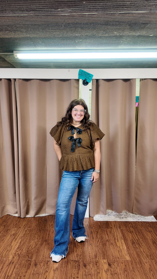 TC frayed hem flares