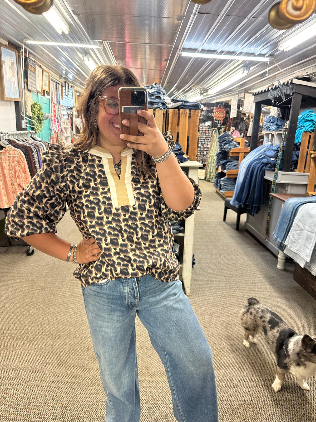 Leopard Printed Blouse