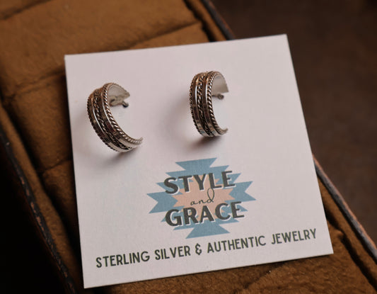 Silver Hoop Earrings