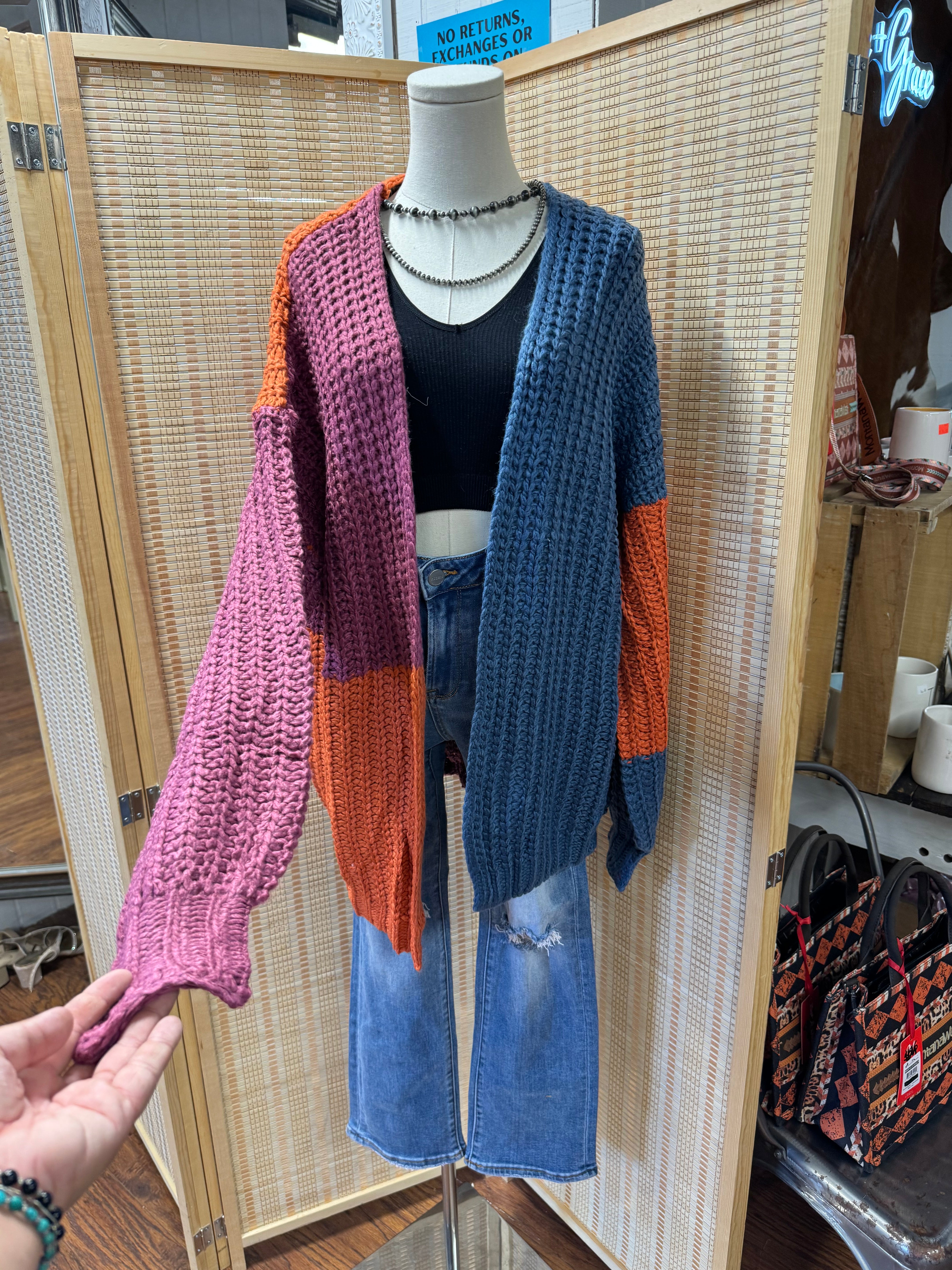 Colorblock Cardigan