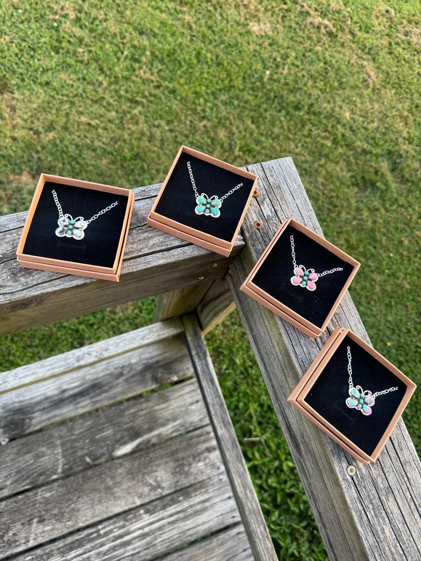 Butterfly Pendant Necklaces