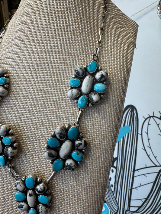 Kingman and White Buffalo Statement Necklace