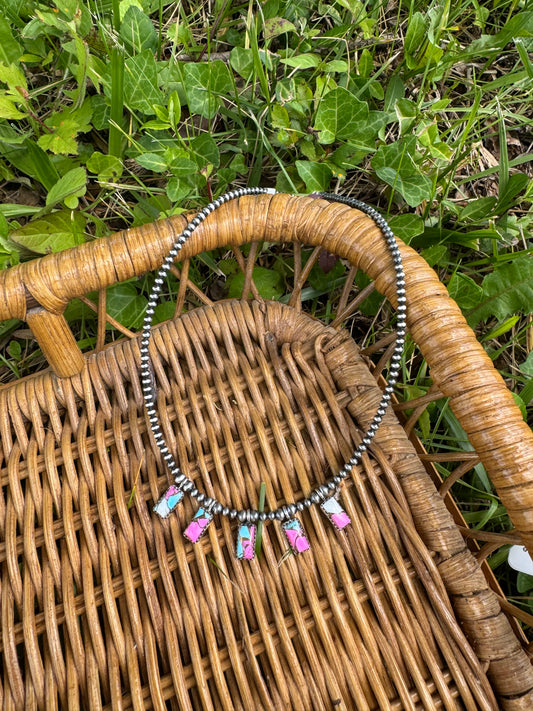 Cotton Candy Pendant Necklace