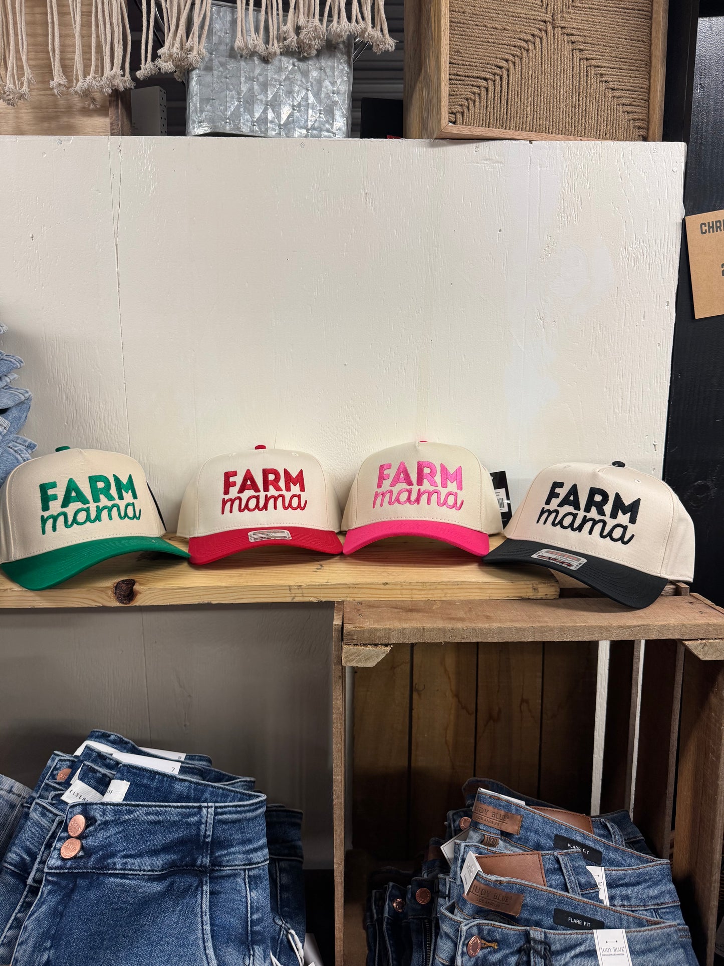 Farm Mama Embroidered Cap