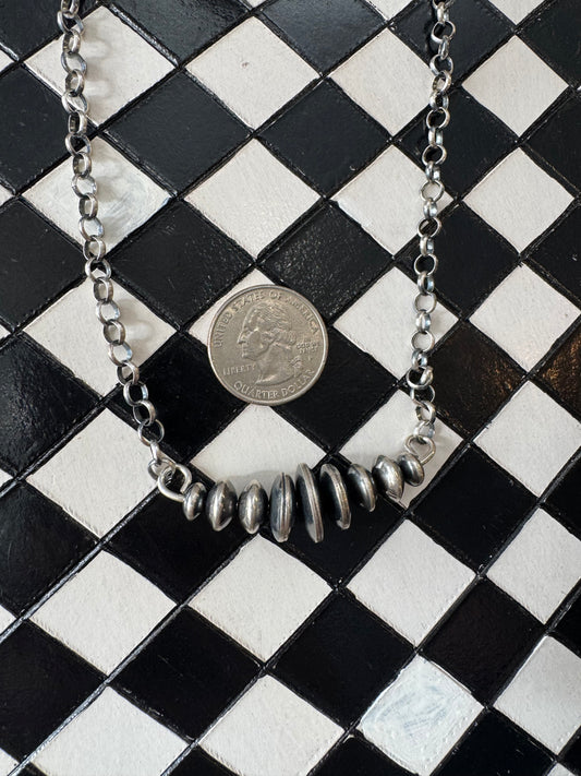 Saucer Bar Necklace