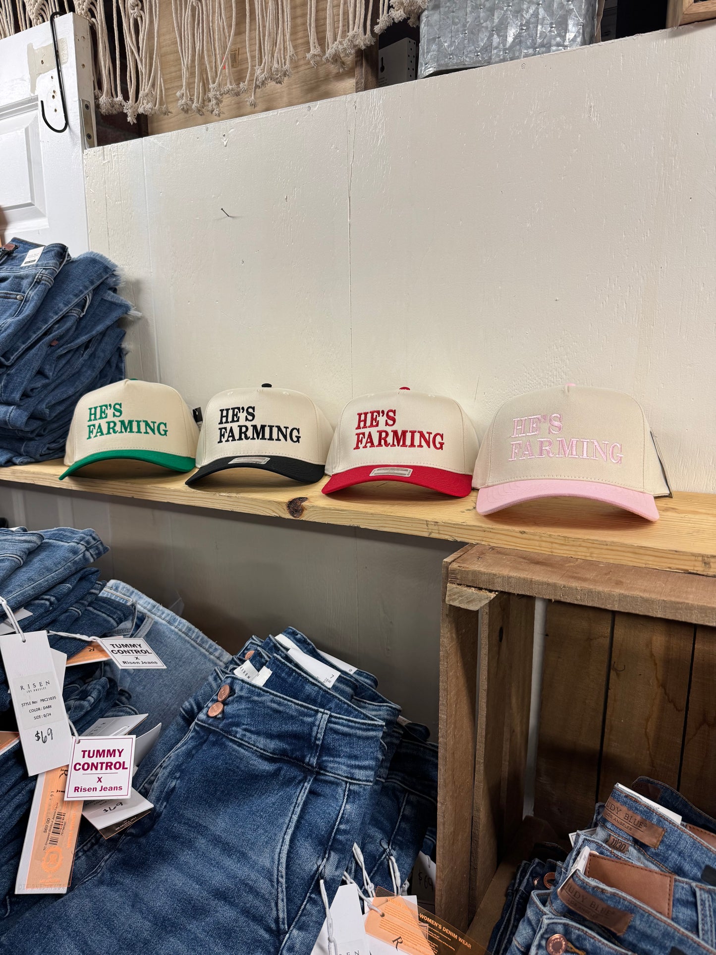 He’s farming Embroidered Cap