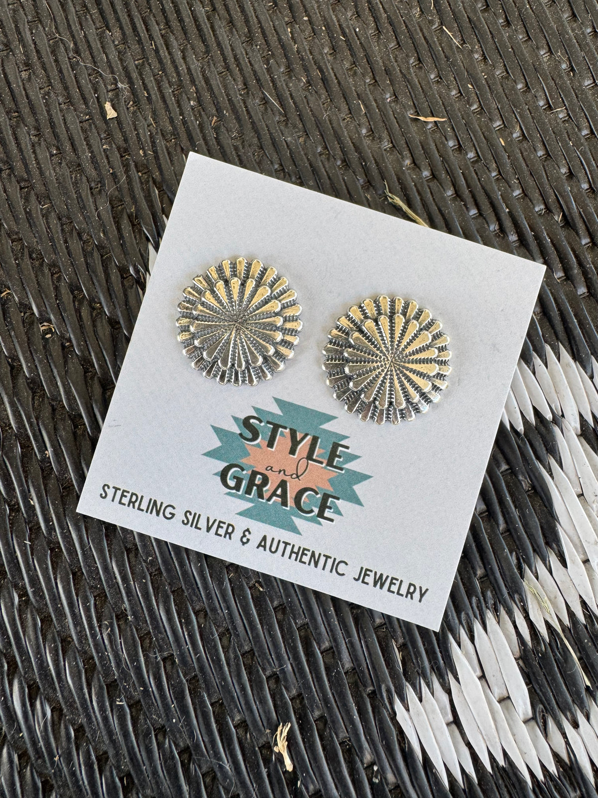 Silver Starburst Earrings