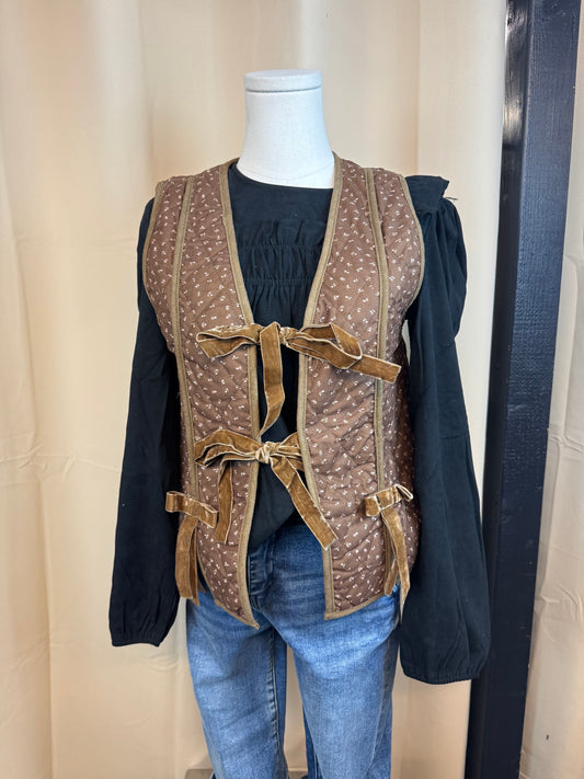 Mocha Pattern Vest